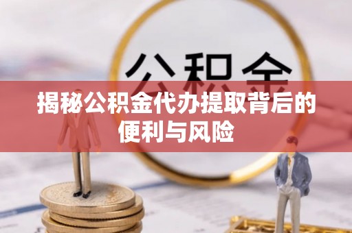 庆元揭秘公积金代办提取背后的便利与风险