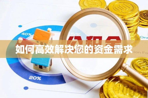 庆元如何高效解决您的资金需求